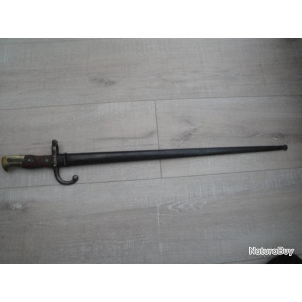 BAIONNETTE GRAS MODELE 1874 EN BON ETAT