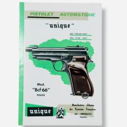 Notice Pistolet UNIQUE - Mod&egrave;le Bcf-66 Police