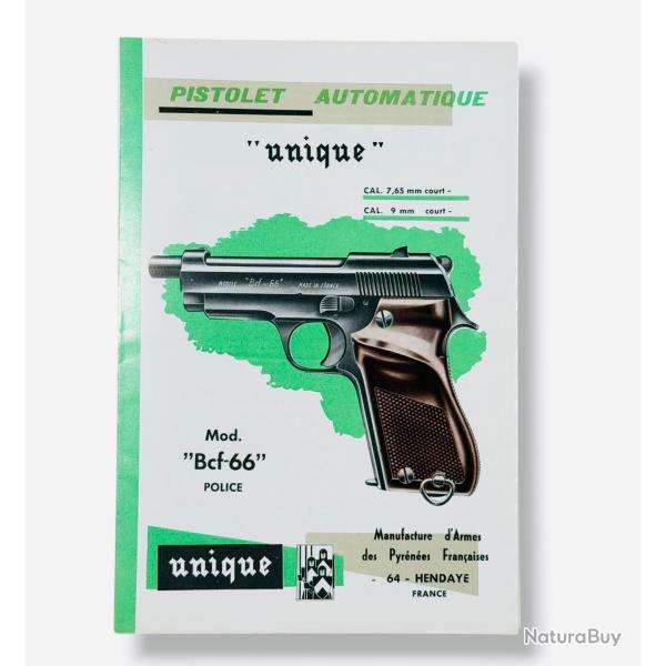 Notice Pistolet UNIQUE - Mod�le Bcf-66 Police