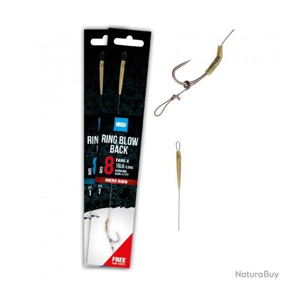 BAS DE LIGNE CARPE NASH TUBE BLOW BACK RIG SIZE 4