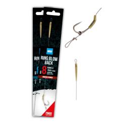 BAS DE LIGNE CARPE NASH TUBE BLOW BACK RIG SIZE 6 BARBLESS