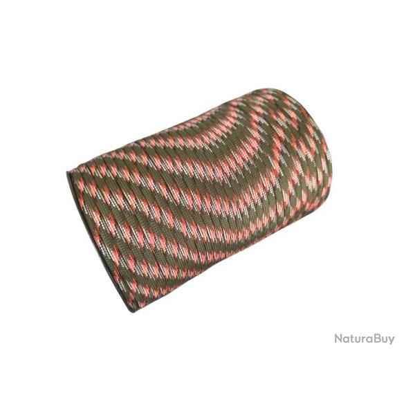 Paracorde - Camo kaki v2 - 100m - Livraison Gratuite