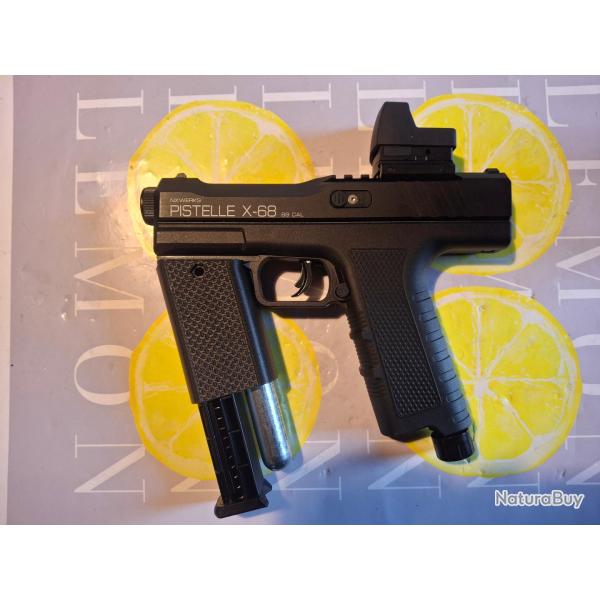 poign�e avant verticale porte chargeur et co2 pour  PISTELLE X-68