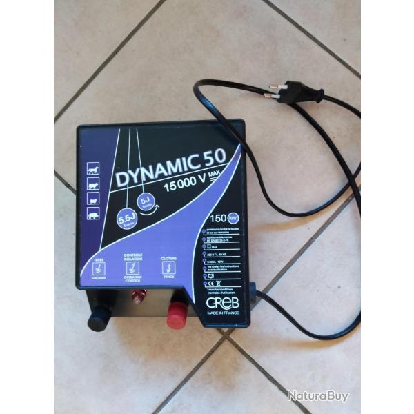 Electrificateur/Centrale de cloture �lectrique CREB DYNAMIC 50 15 000 volts 5 joules NEUVE