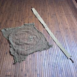 LOT MILITAIRE MILITARIA SANGLE BRETELLE ET FILET CASQUE