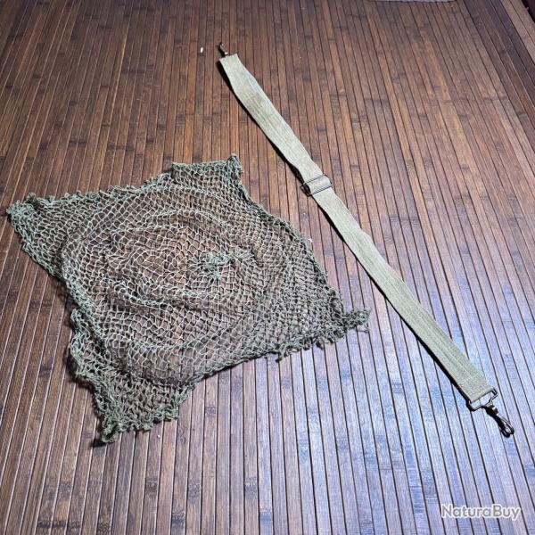 LOT MILITAIRE MILITARIA SANGLE BRETELLE ET FILET CASQUE