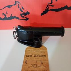 Canon d'alarme effaroucheur percussion centrale cal 12 neuf.
