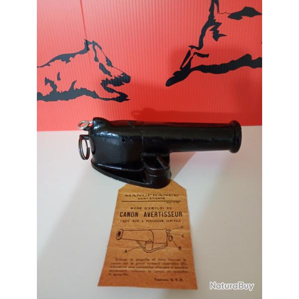 Canon d'alarme effaroucheur percussion centrale cal 12 neuf.