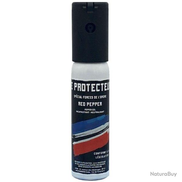 Bombe lacrymog�ne 25ml � clapet - Gel Poivre "Le Protecteur"