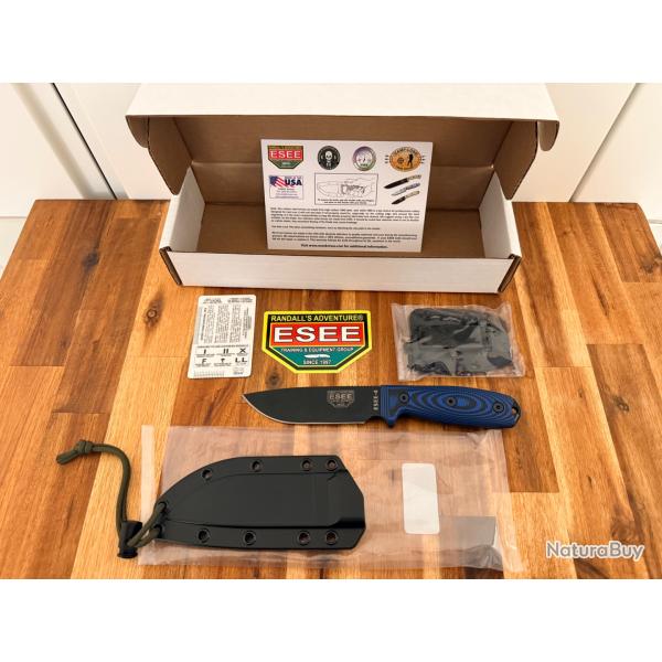 Couteau ESEE-4 USA - complet bo�te + �tui + accessoires - �tat neuf