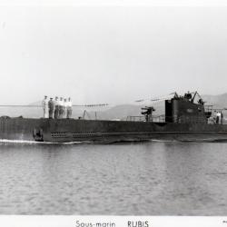 Carte postale Sous-marin RUBIS -N&deg;7307