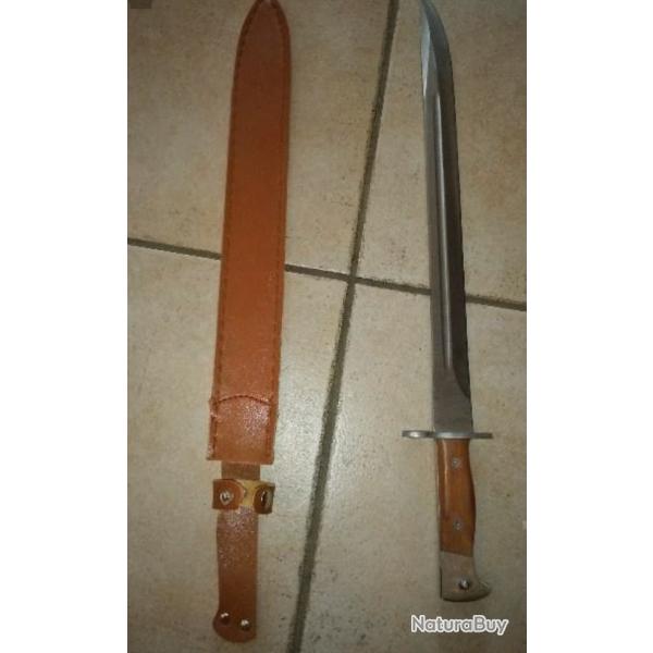 Tr�s grande ba�onnette neuf de 51 cm compatible AK 47 pour arme longue