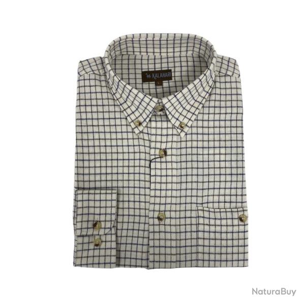 CHEMISE NATURE BRUN/BLEU - XL - KALAHARI