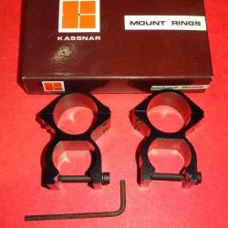 colliers KASSNAR NEUFS / clef montage lunette 25.4mm 1" queue d'aronde 21mm -VENDU PAR JEPERCUTE