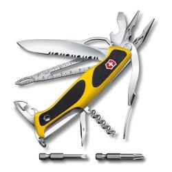 DESTOCKAGE - COUTEAU VICTORINOX RANGERGRIP BOATSMAN JAUNE