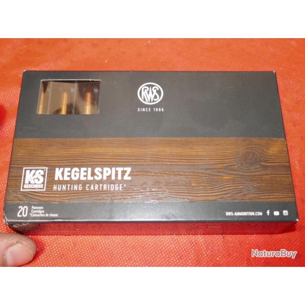 Boite de 20 cartouches RWS 300 Win Mag 10.7g/165gr KS