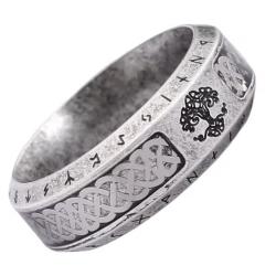 Bague nordique Arbre de Vie - style celtique et viking