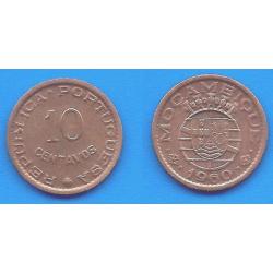 Mozambique 10 Centavos 196 Neuf Piece Colonie Portugal Escudos