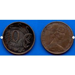 Australie 10 Cents 1969 Piece Cent Dollars Dollar