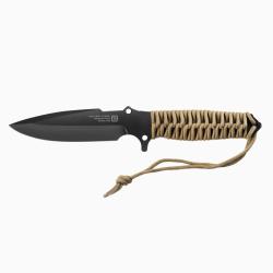 Couteau Maraudeur - Lisse - Paracord 550 Coyote Brown
