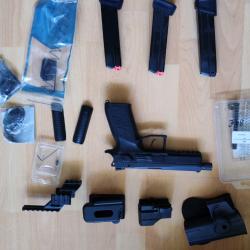 Vente cz p-09 canon filet&eacute; avec accessoires
