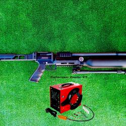 Carabine PCP SNOWPEAK AP900B Cal. 5,5 mm 19,9 J.  + Bipied + Valve Puissance + COMPRESSEUR