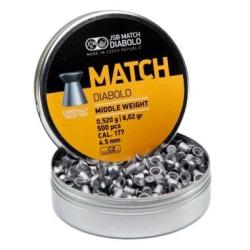 JSB BOITE 500 PLOMBS DIABOLO YELLOW MATCH MIDDLE 4.5 DIA.4.5