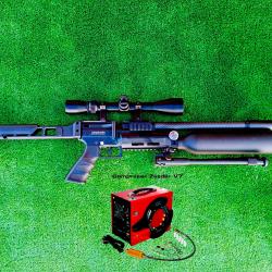 PACK Carabine PCP SNOWPEAK AP900B Cal. 5,5 mm 19,9 J. + Valve Puissance + COMPRESSEUR