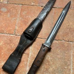 Ba&iuml;onnette allemande 84/98 2eme type r&eacute;giment&eacute;e monomatricule - WW1