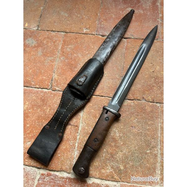 Ba�onnette allemande 84/98 2eme type r�giment�e monomatricule - WW1