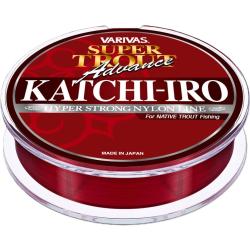 Nylon Varivas Super Trout Advance Katchi-iro 100m 6 lb 0,185mm Brun Rouge&acirc;tre