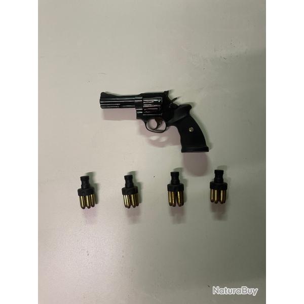 Manurhin MR 73 Gendarmerie 4 pouces avec 4 speed loaders