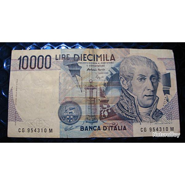 Italie, billet de 10000 lires  1984 "Volta" ttb
