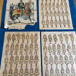 Planches militaires Pellerin imagerie d'Epinal