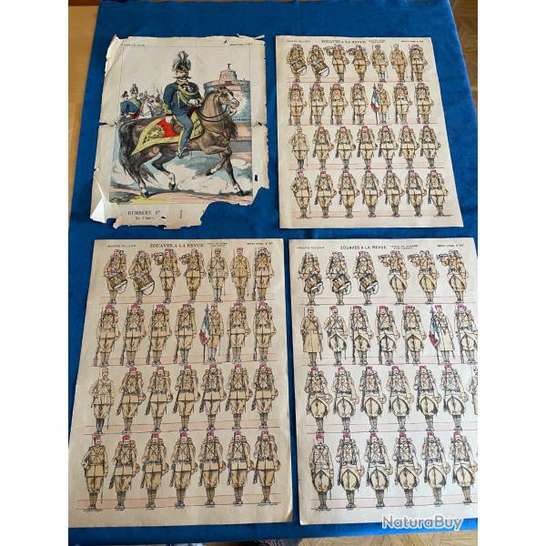 Planches militaires Pellerin imagerie d'Epinal