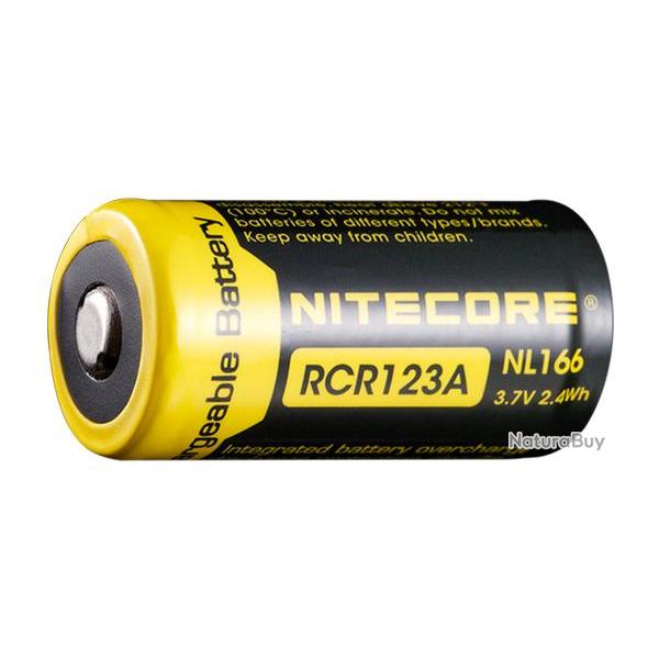 Accu Li-ion RCR123A - Nitecore - Ref NCNL166 - EAN 6952506490318