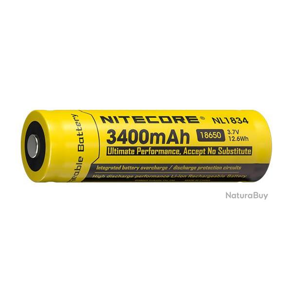 Accu Li-ion 18650 - 3400mAh - Nitecore - Ref NCNL1834 - EAN 6952506491506