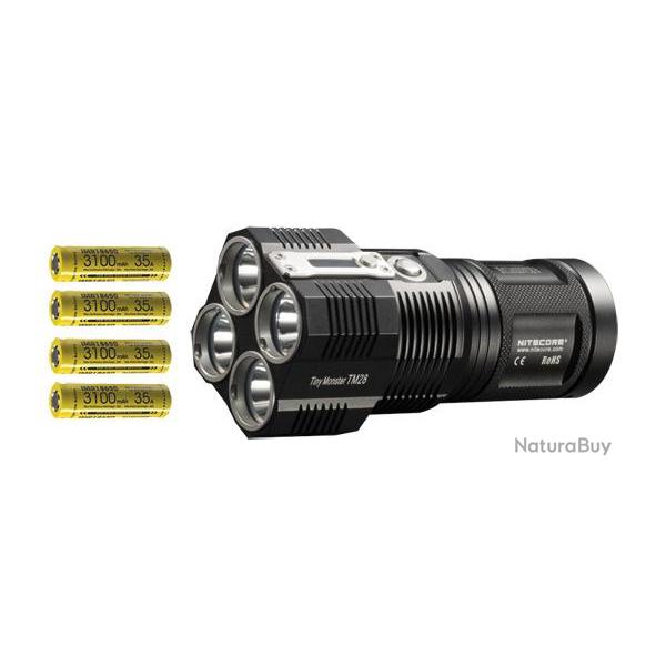 Nitecore Lampe torche Tiny Monster 28BI + Accus - 6000Lm