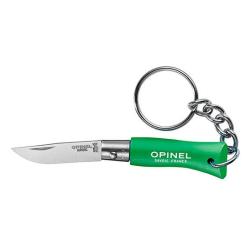 Porte-cl&eacute;s N&deg;02 Inox - Vert - Opinel - Ref OP002273 - EAN 3123840022739