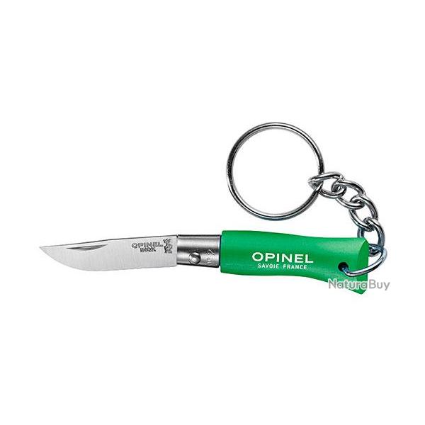 Porte-cl�s N�02 Inox - Vert - Opinel - Ref OP002273 - EAN 3123840022739