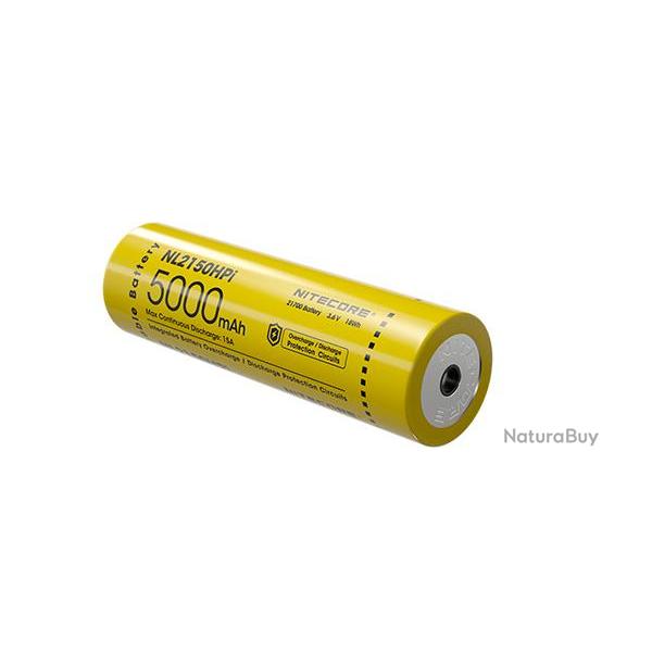 Accu Li-ion 21700i Haute Performance - 5000mAH - Nitecore - Ref NCNL2150HPI - EAN 6952506493715