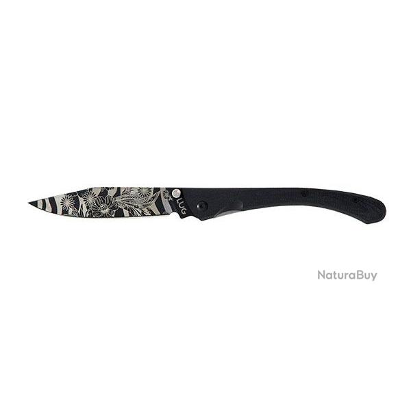 C63 Fleurs Nature Noir - R�f: LUC63LTB2LF