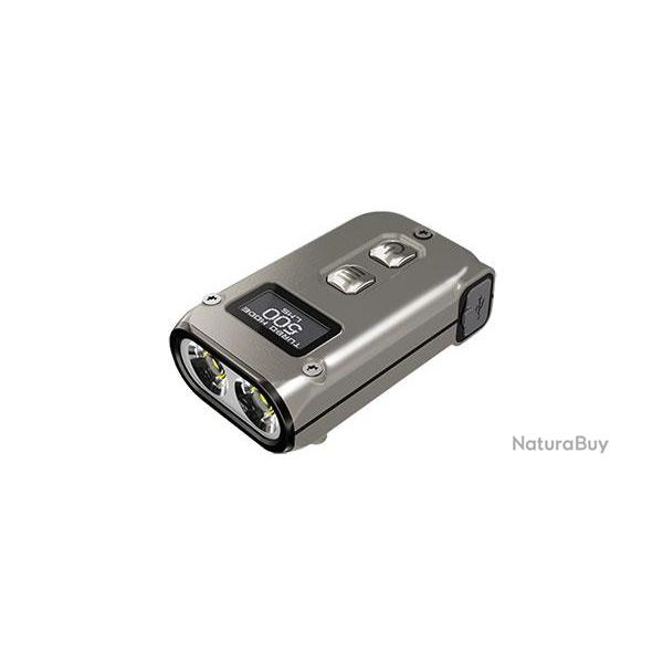 Lampe porte-cl�s Tini 2 TI - Version Titane - 500 Lm - R�f: NCTINI2TI