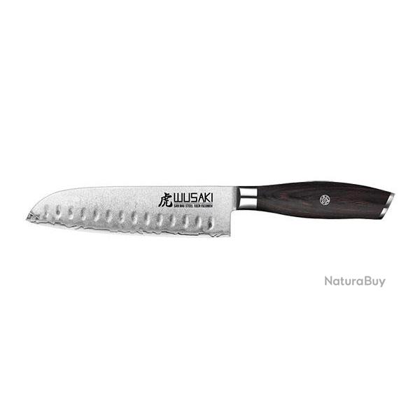 San Mai 10Cr15 - Couteau Santoku - R�f: WUSMBPS17