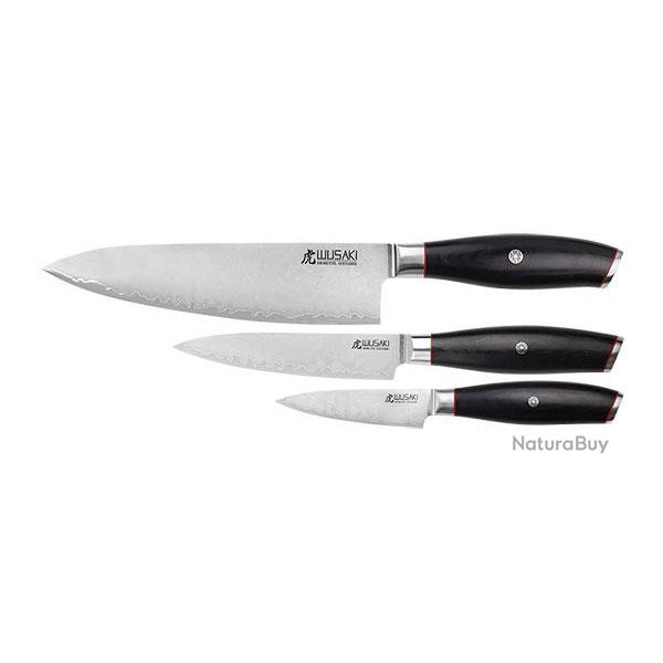 San Mai 10Cr15 - Coffret 3 couteaux - R�f: WUSMBPC3C
