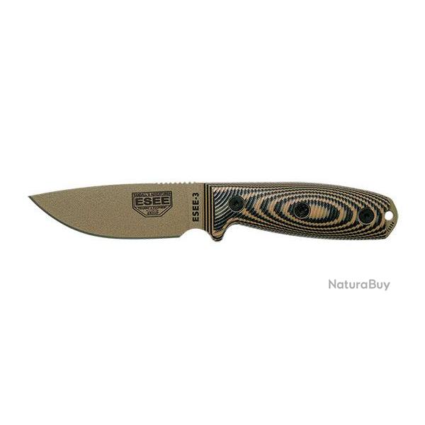 ESEE-3 - Lame Dark Earth - Coyote/noir - R�f: E3PMDE005