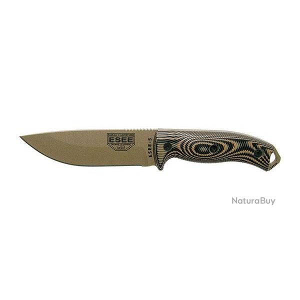 ESEE-5 - Lame Dark Earth - Coyote/Noir - R�f: E5PDE005