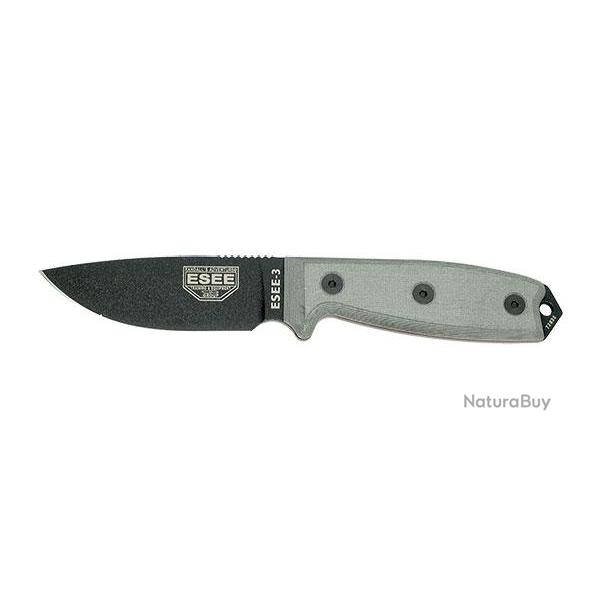 ESEE-3 - Noir - Pommeau modifi� - ESEE - Ref EE3PMB - EAN 811328022236