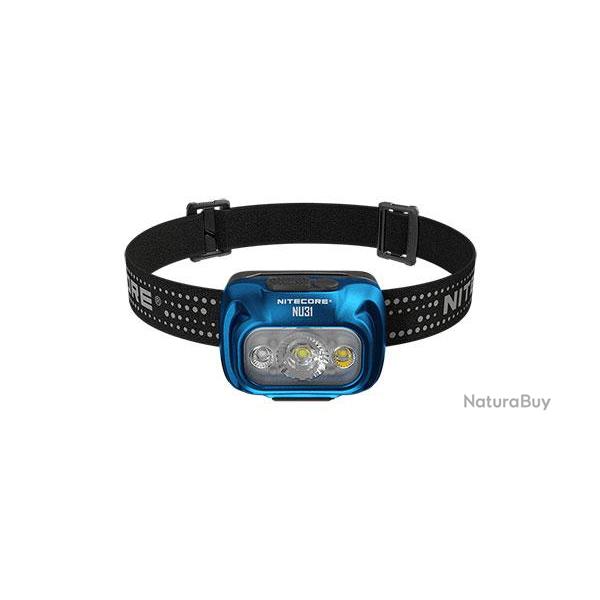 Nitecore Lampe Frontale NU31 Bleue - 550Lm