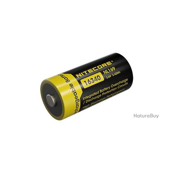 Accu Li-ion 16340 - Nitecore - Ref NCNL169 - EAN 6952506496242